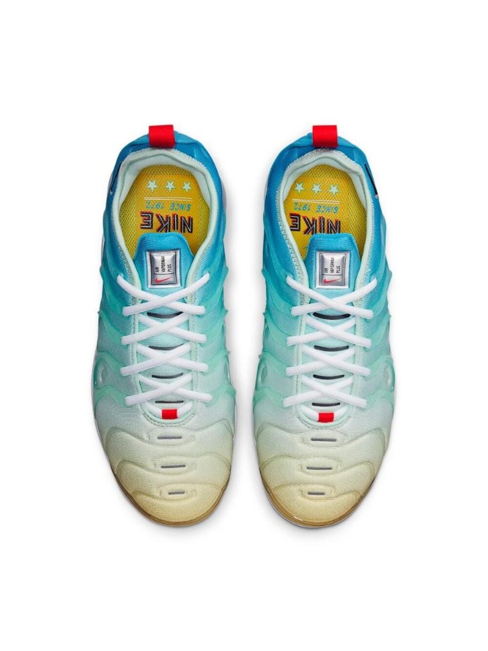 NIKE Women's Air VaporMax Plus Mint Foam Laser Blue Shoes Size 8 - Picture 3 of 12